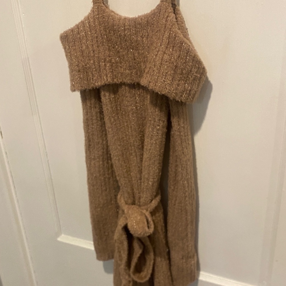 Abercrombie Kids sweater dress brown 9/10 perfect for holidays!